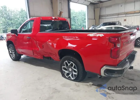 2024 Chevrolet Silverado 1500 4Wd Long Bed Wt из США, поврежденный, VIN 3GCNDAED3RG119472